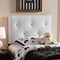 Baxton Studio Kirchem Modern White Faux Leather Upholstered Twin Size Headboard 125-6963 - alternate 2